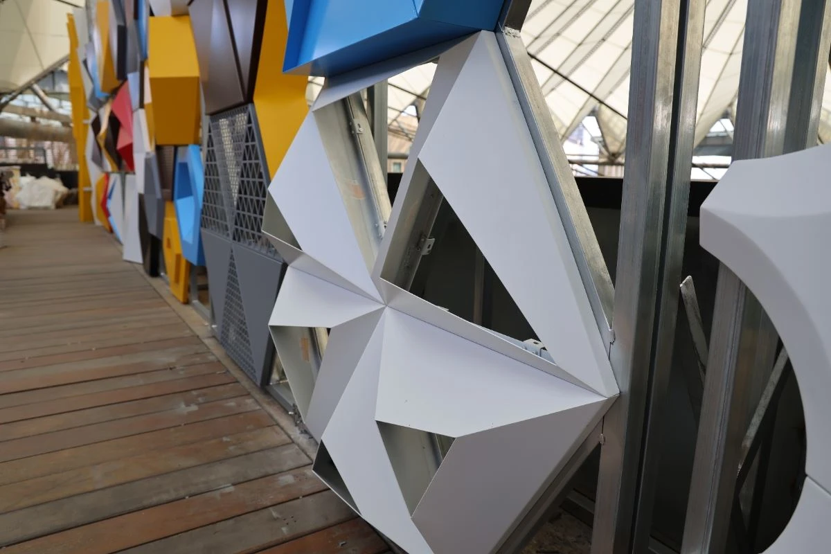 Exterior Metal 3D Facade Cladding Panel factory